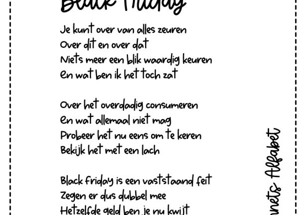 Gedicht Black Friday 2019