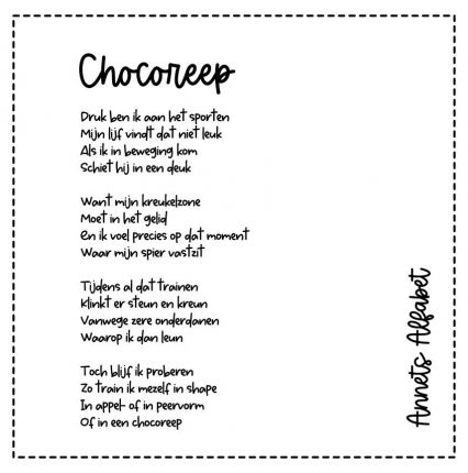 Gedicht Chocoreep gedichten leven
