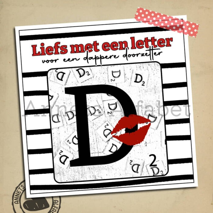 Rijmpjes Letters Letterliefs Letter D