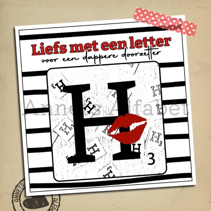 Rijmpjes Letters Letterliefs Letter H