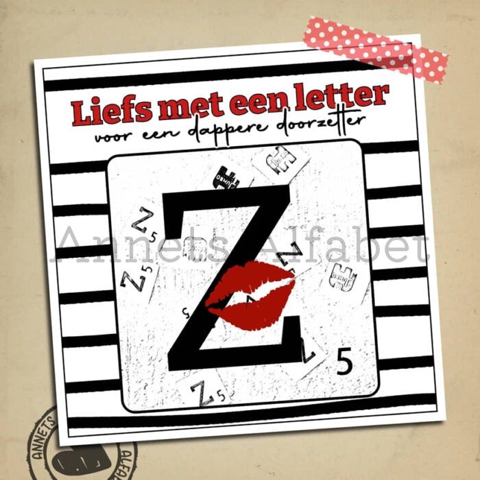 Rijmpjes Letters Letterliefs Letter Z