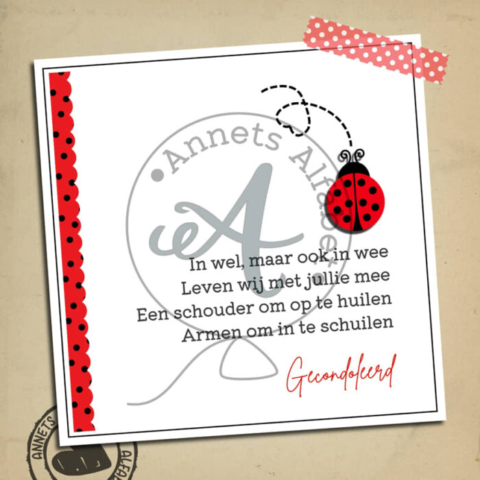 PLAATJES Gedichtjes Rouw Ladybug 11 Wel