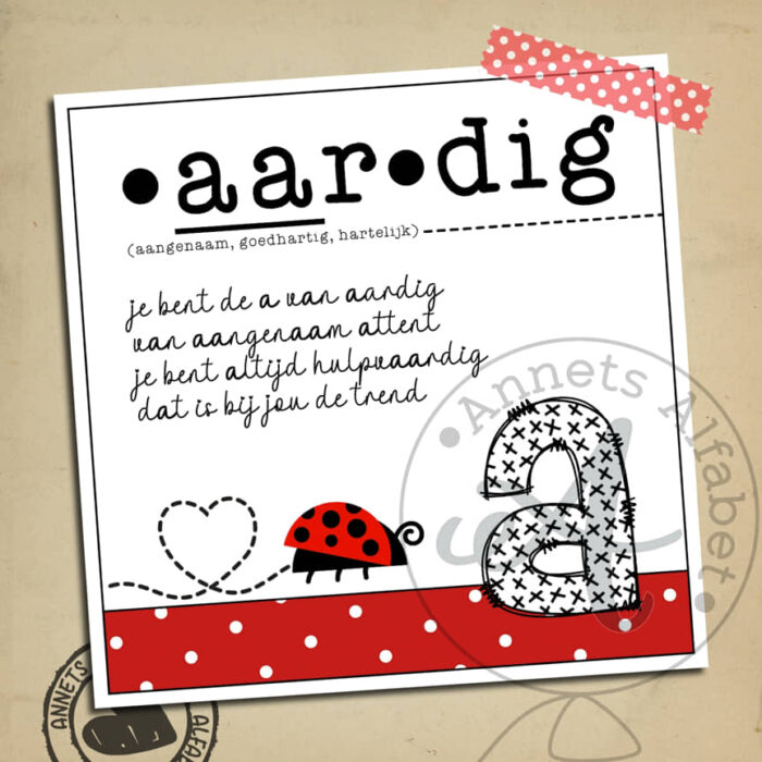 PLAATJES Gedichtjes Letters Ladybug Aardig