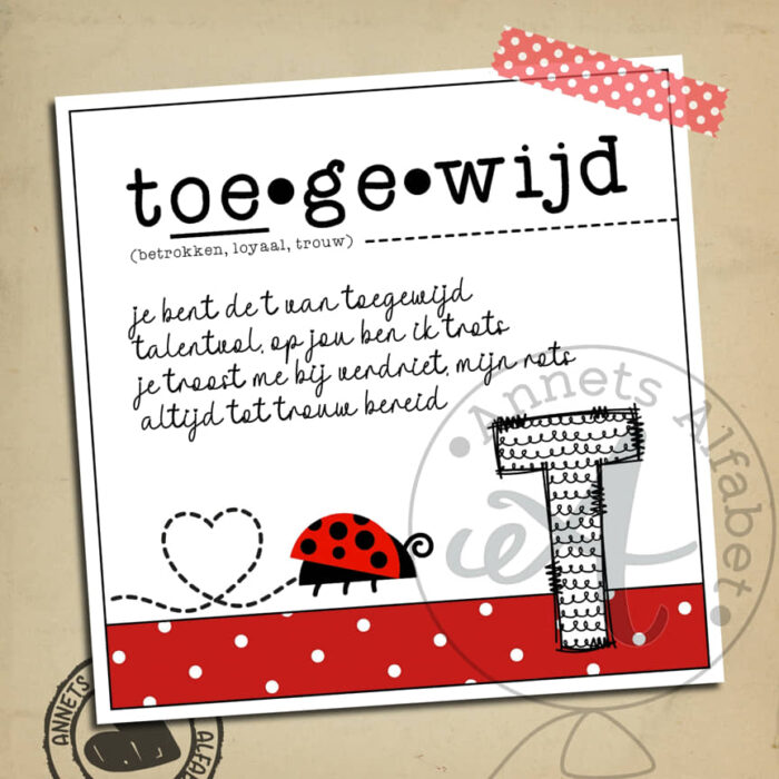 PLAATJES Gedichtjes Letters Ladybug Toegewijd