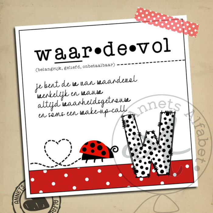 PLAATJES Gedichtjes Letters Ladybug Waardevol