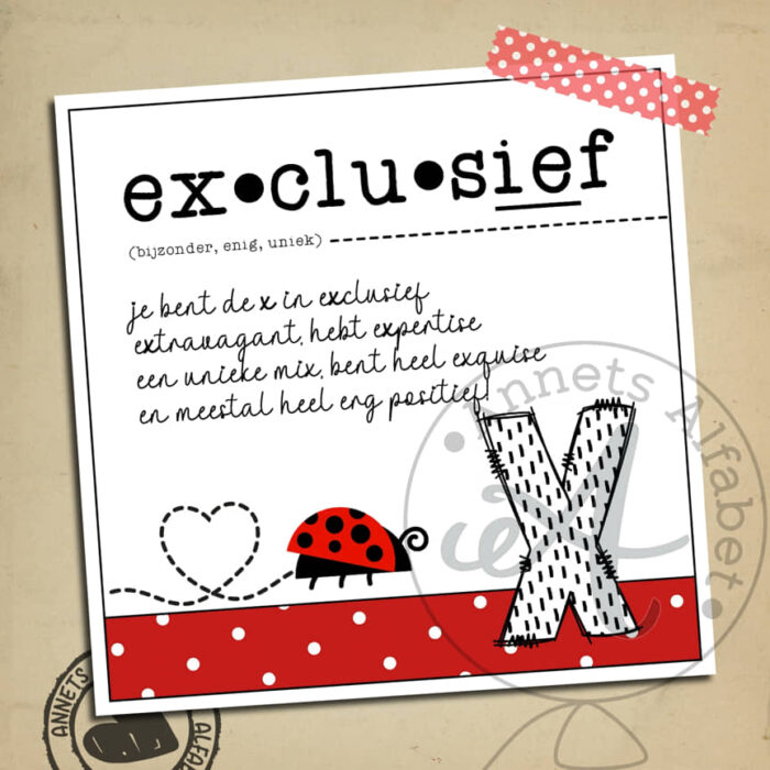 PLAATJES Gedichtjes Letters Ladybug X Exclusief