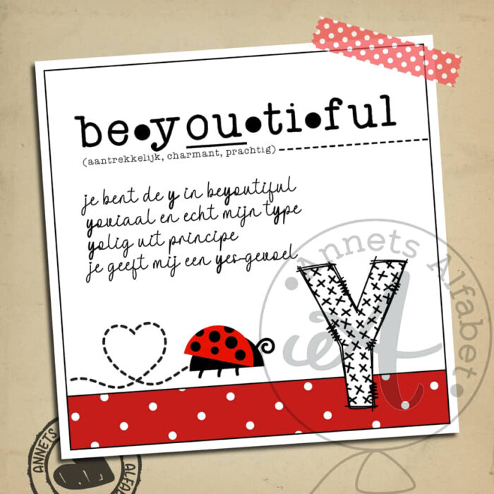 PLAATJES Gedichtjes Letters Ladybug Y Beyoutiful