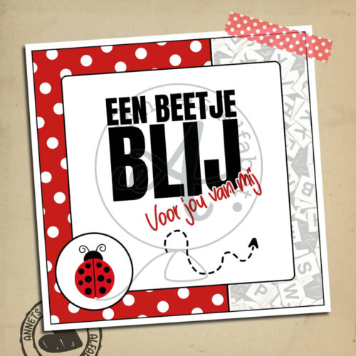 PLAATJES Rijmpjes Beetje blij Lieveheersbeestje