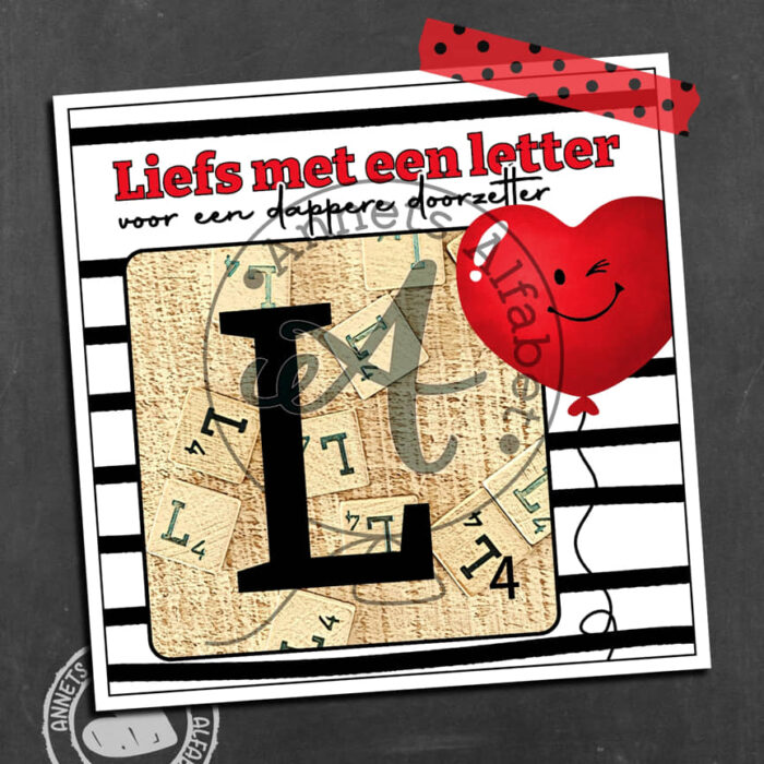 PLAATJE Rijmpje Letter L Letterliefs