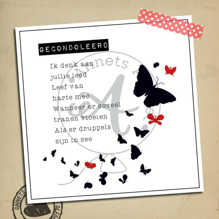 PLAATJES Gedichtjes Rouw Vlinder 08 Leed