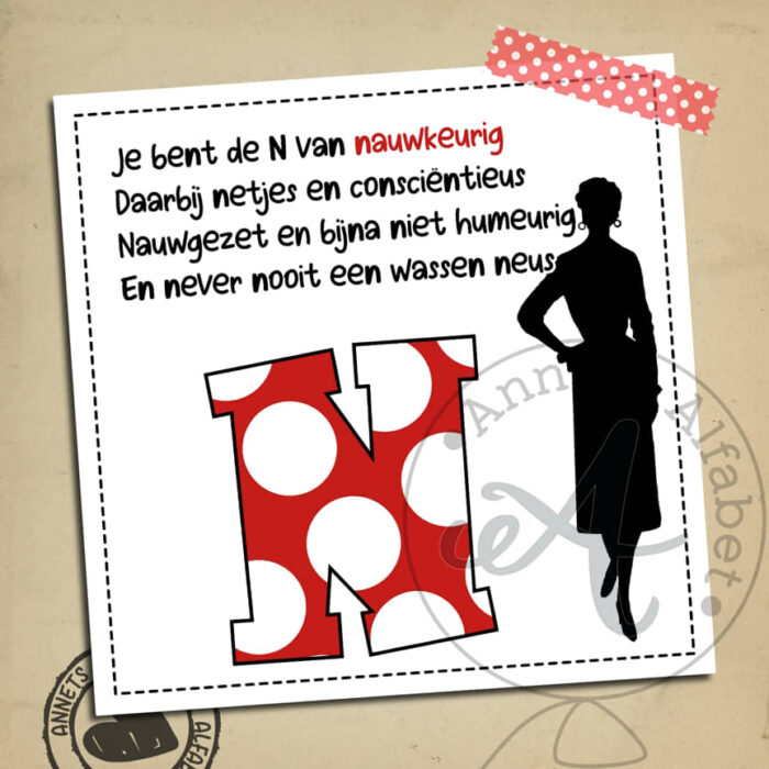 PLAATJES Gedichtjes Letters Lady Nauwkeurig