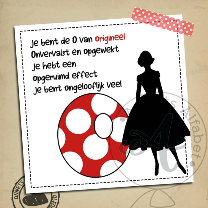 PLAATJES Gedichtjes Letters Lady Origineel