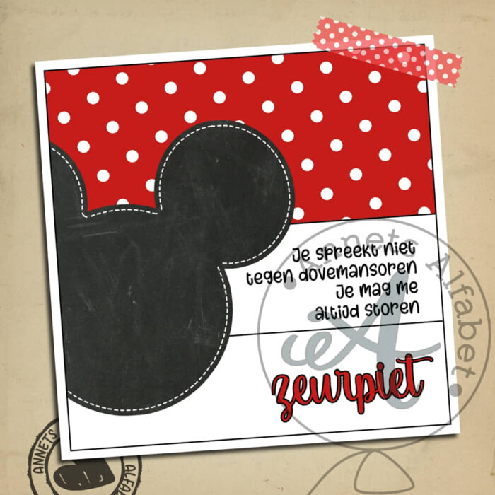 KAARTJES Rijmpjes Letters Dovemansoren Letter Z Zeurpiet