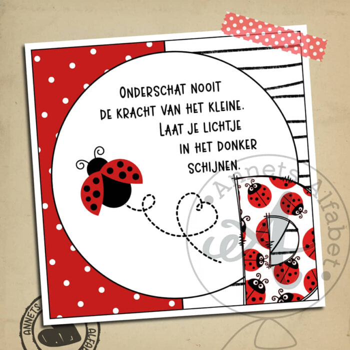 Letters Onderschat nooit Letter D