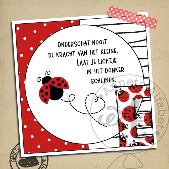 Letters Onderschat nooit Letter E