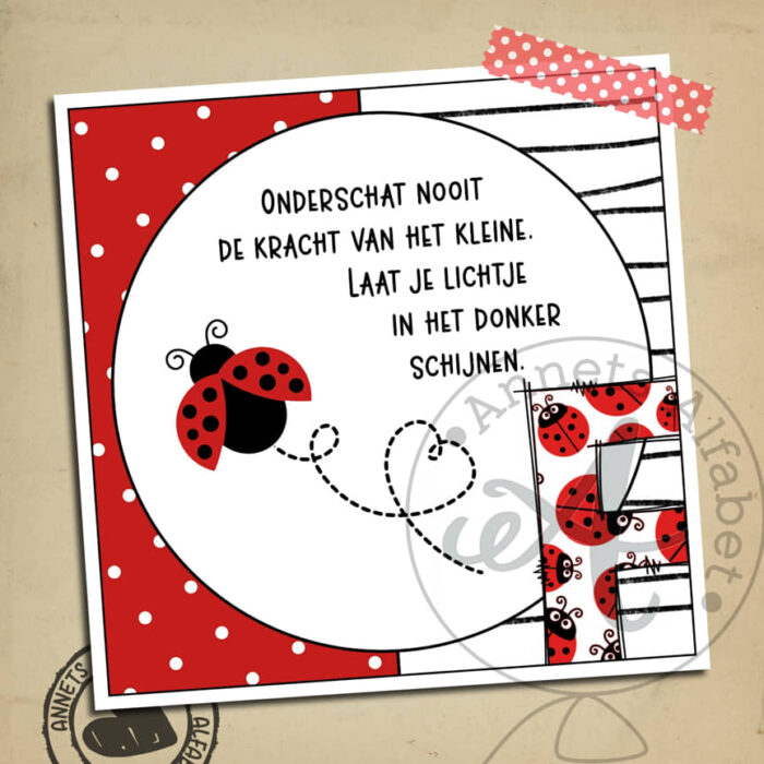 Letters Onderschat nooit Letter F
