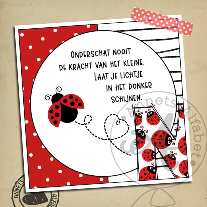 Letters Onderschat nooit Letter N