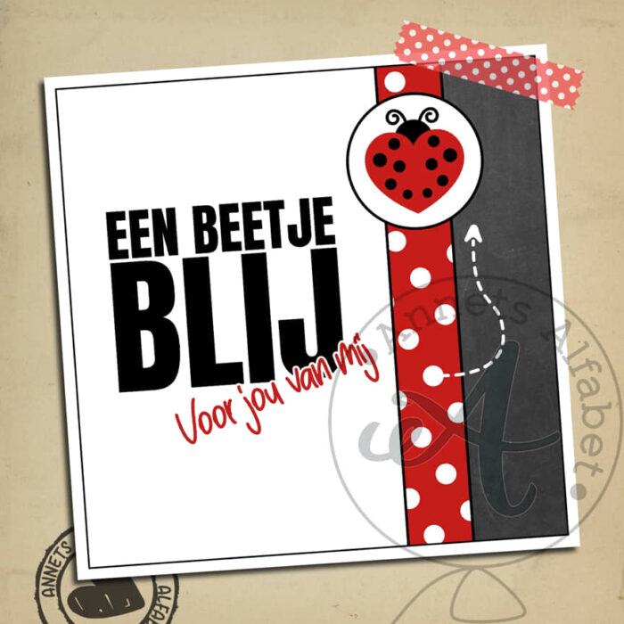 PLAATJES Rijmpjes Beetje blij Ladybug 16