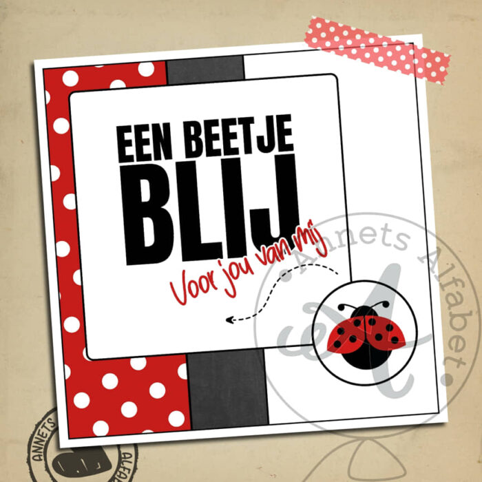 PLAATJES Rijmpjes Beetje blij Ladybug 18