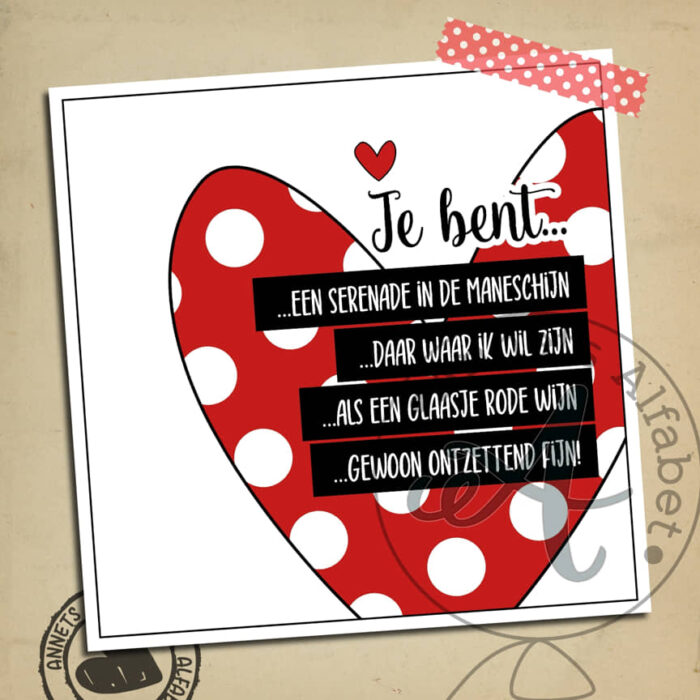 PLAATJES Gedichtjes Liefde Hart 01 Serenade