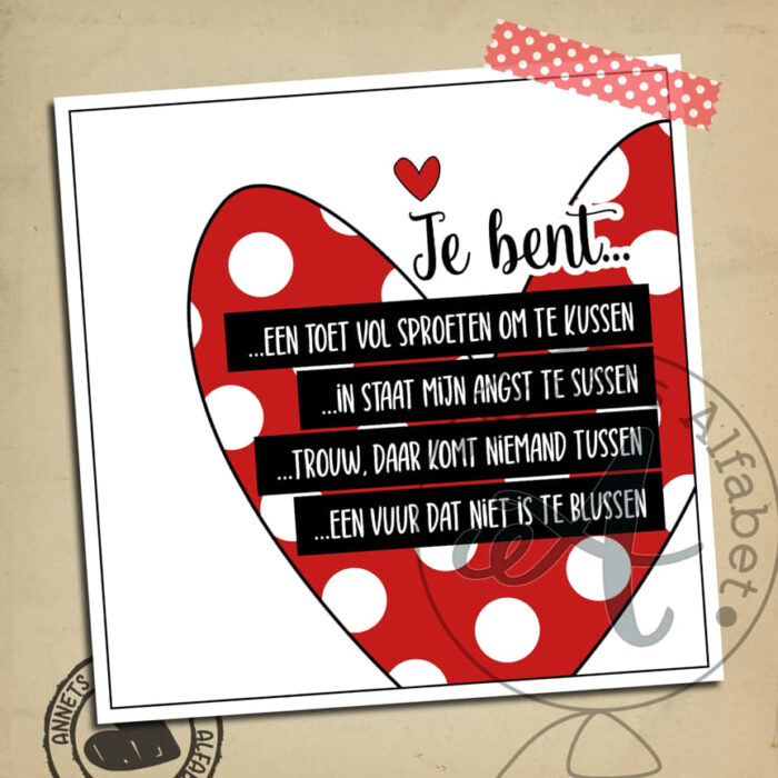 PLAATJES Gedichtjes Liefde Hart 14 Toet