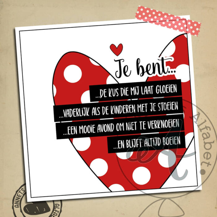 PLAATJES Gedichtjes Liefde Hart 09 Kus