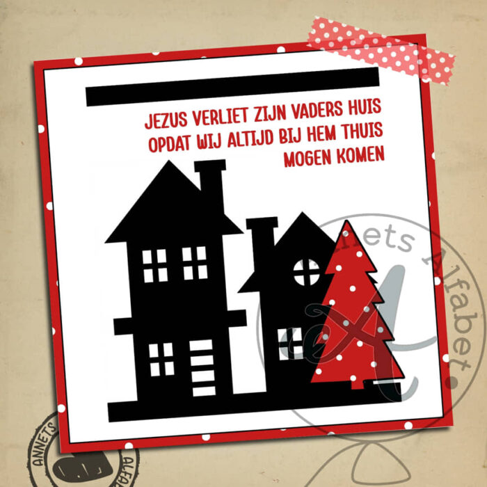 KADOLABELS Rijmpjes Kerst Serie Huisjes (18) - Afbeelding 11