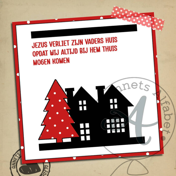 KADOLABELS Rijmpjes Kerst Serie Huisjes (18) - Afbeelding 13