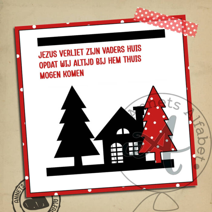 KADOLABELS Rijmpjes Kerst Serie Huisjes (18) - Afbeelding 15