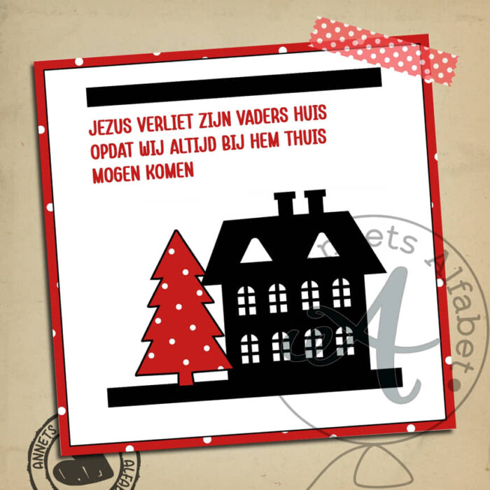 KADOLABELS Rijmpjes Kerst Serie Huisjes (18) - Afbeelding 16