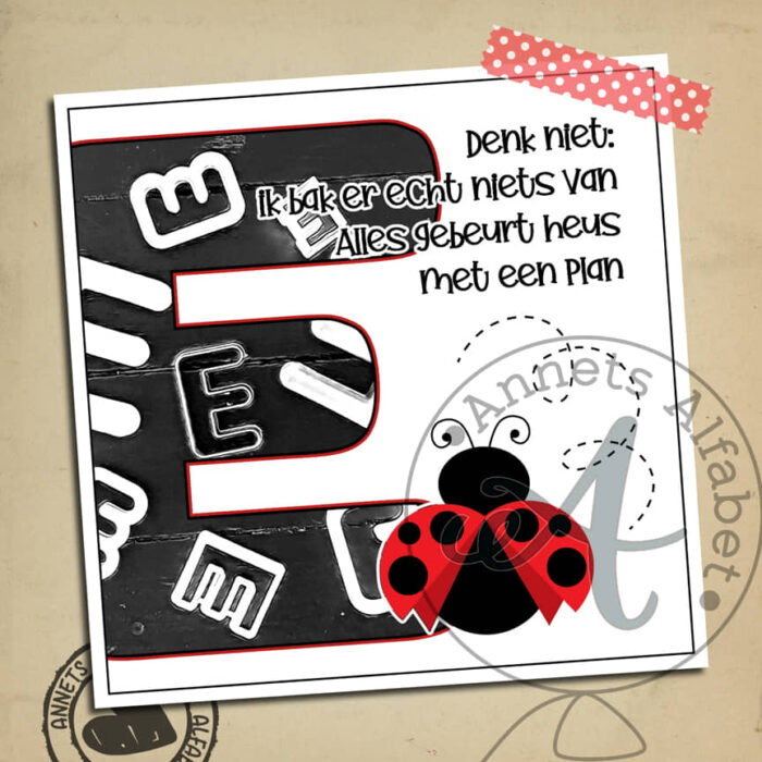 PLAATJES Rijmpjes Letters Met een plan (26) - Afbeelding 6