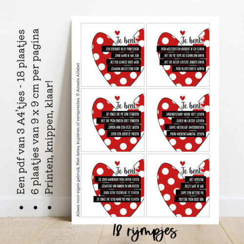 PLAATJES Gedichtjes Serie Liefde Hart mockup