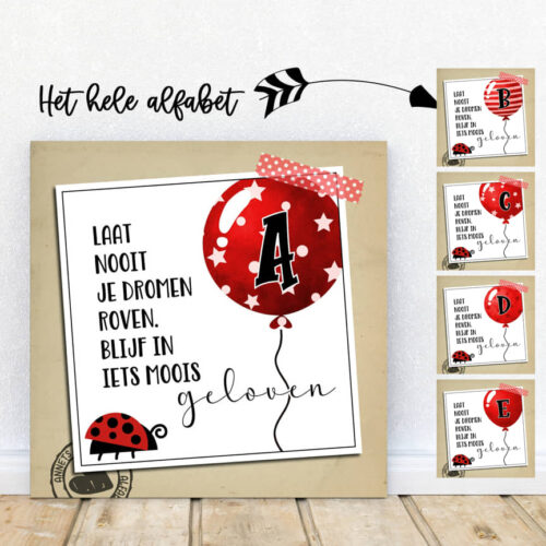 PLAATJES Letters Rijmpjes Iets moois