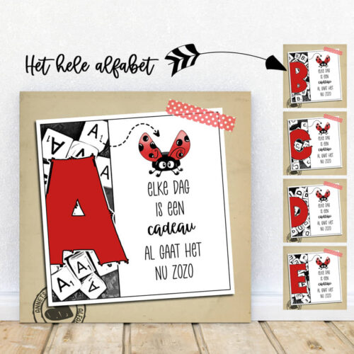 PLAATJES Letters Rijmpjes Elke dag