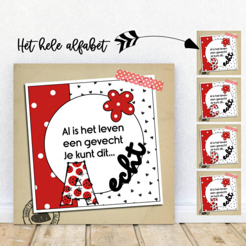 PLAATJES Letters Rijmpjes Een gevecht