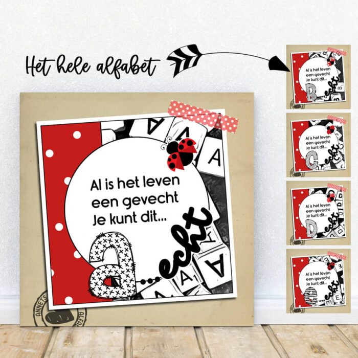 PLAATJES Letters Rijmpjes Een gevecht