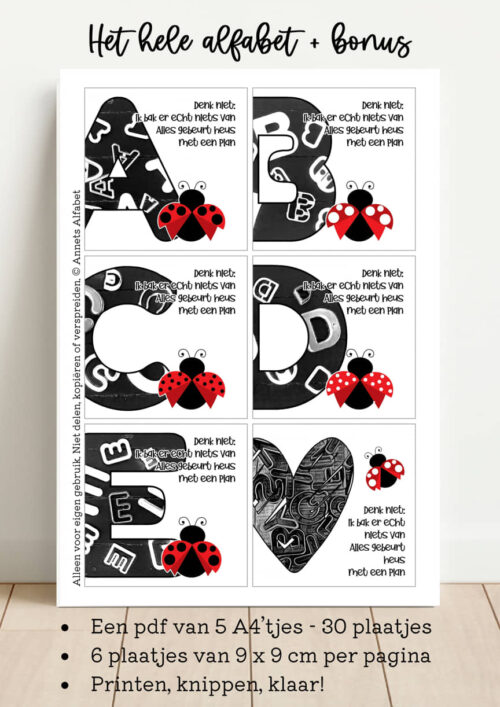 Rijmpjes Serie Alfabet Met een plan mockup b