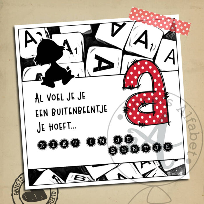 PLAATJES Letters Rijmpjes Buitenbeentje (26) - Afbeelding 2