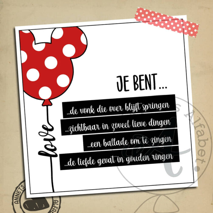 KADOLABELS Gedichtjes Liefde Serie Ballon (18) - Afbeelding 14