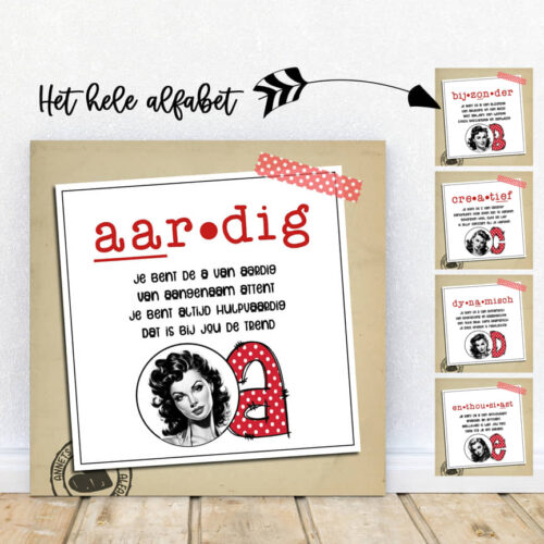 PLAATJES Gedichtjes ABC Serie Hart