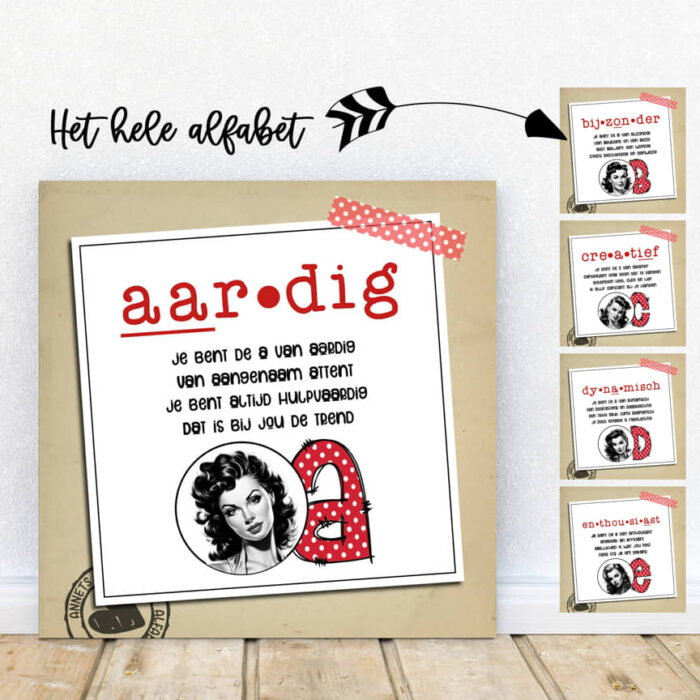 PLAATJES Gedichtjes ABC Serie Hart