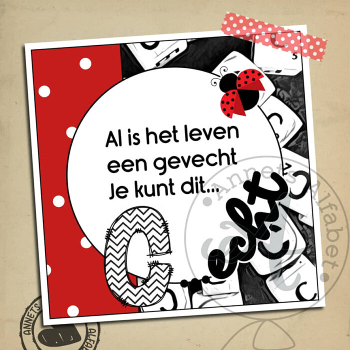 PLAATJES Letters Rijmpjes Een gevecht (26) - Afbeelding 4