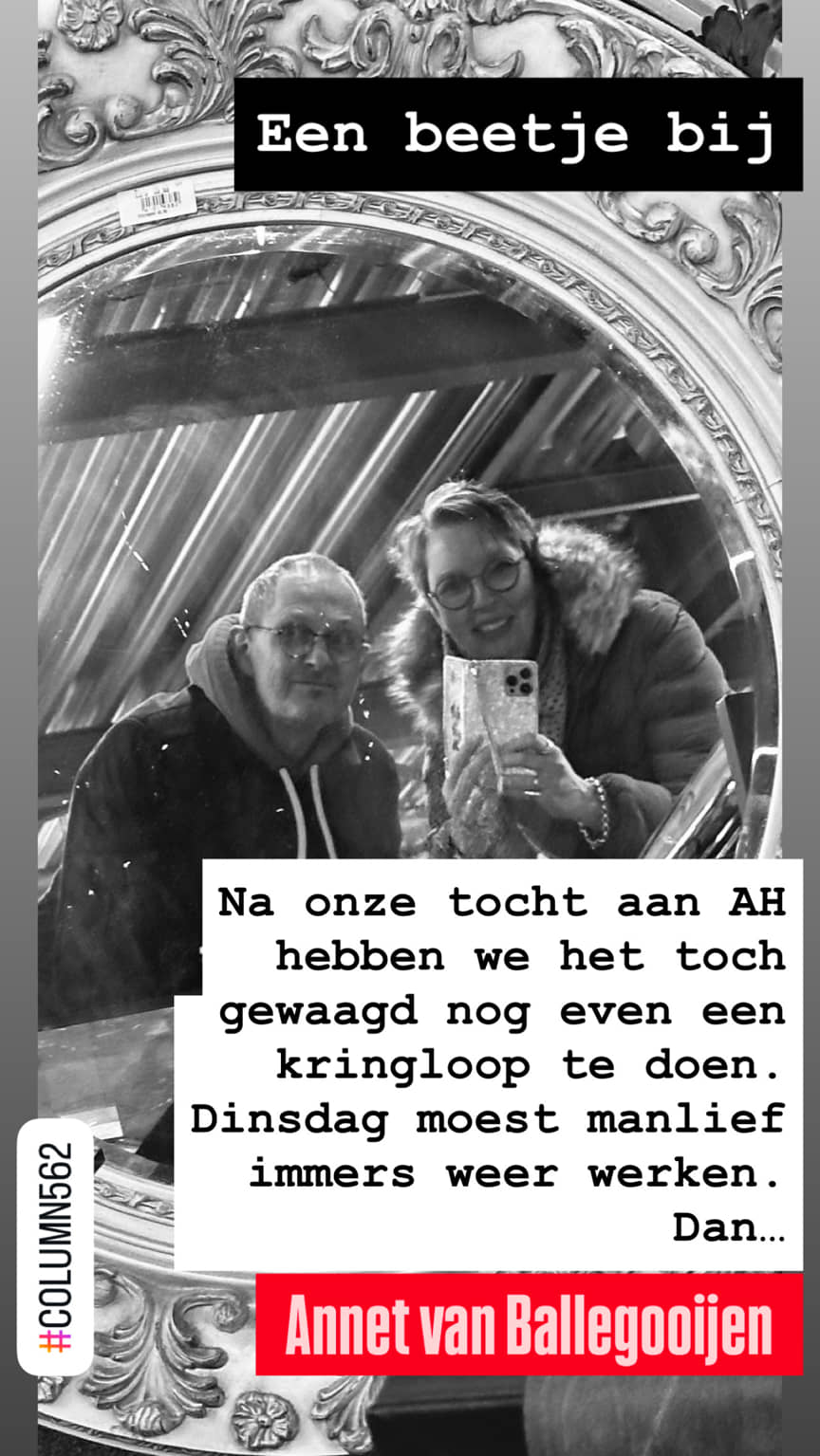 Columns met een knipoog 562 - Een beetje bij - Annet van Ballegooijen