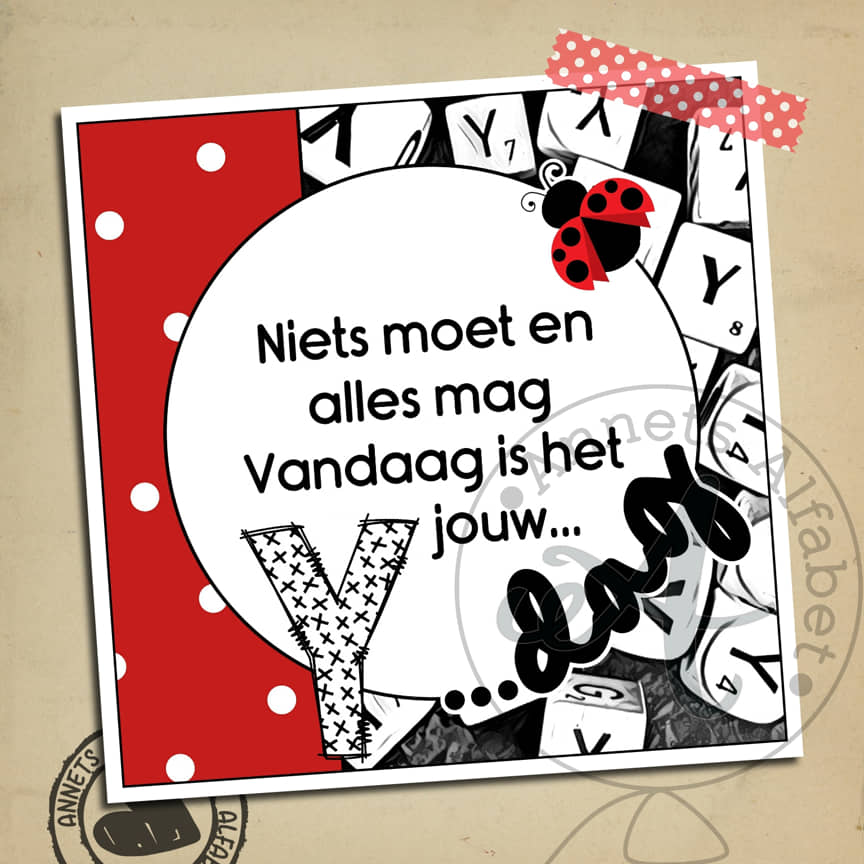 Rijmpjes Verjaardag ABC Niets moet (26 + BONUS) 26 Rijmpjes Verjaardag ABC Niets moet (26 + BONUS) - Afbeelding 26