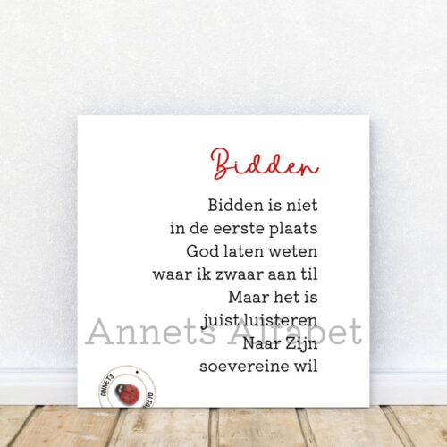 Gedicht Bidden - christelijke gedichten mockup