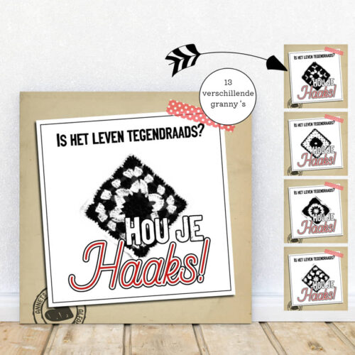 Rijmpjes Hou je haaks Serie Granny squares schuin mockup
