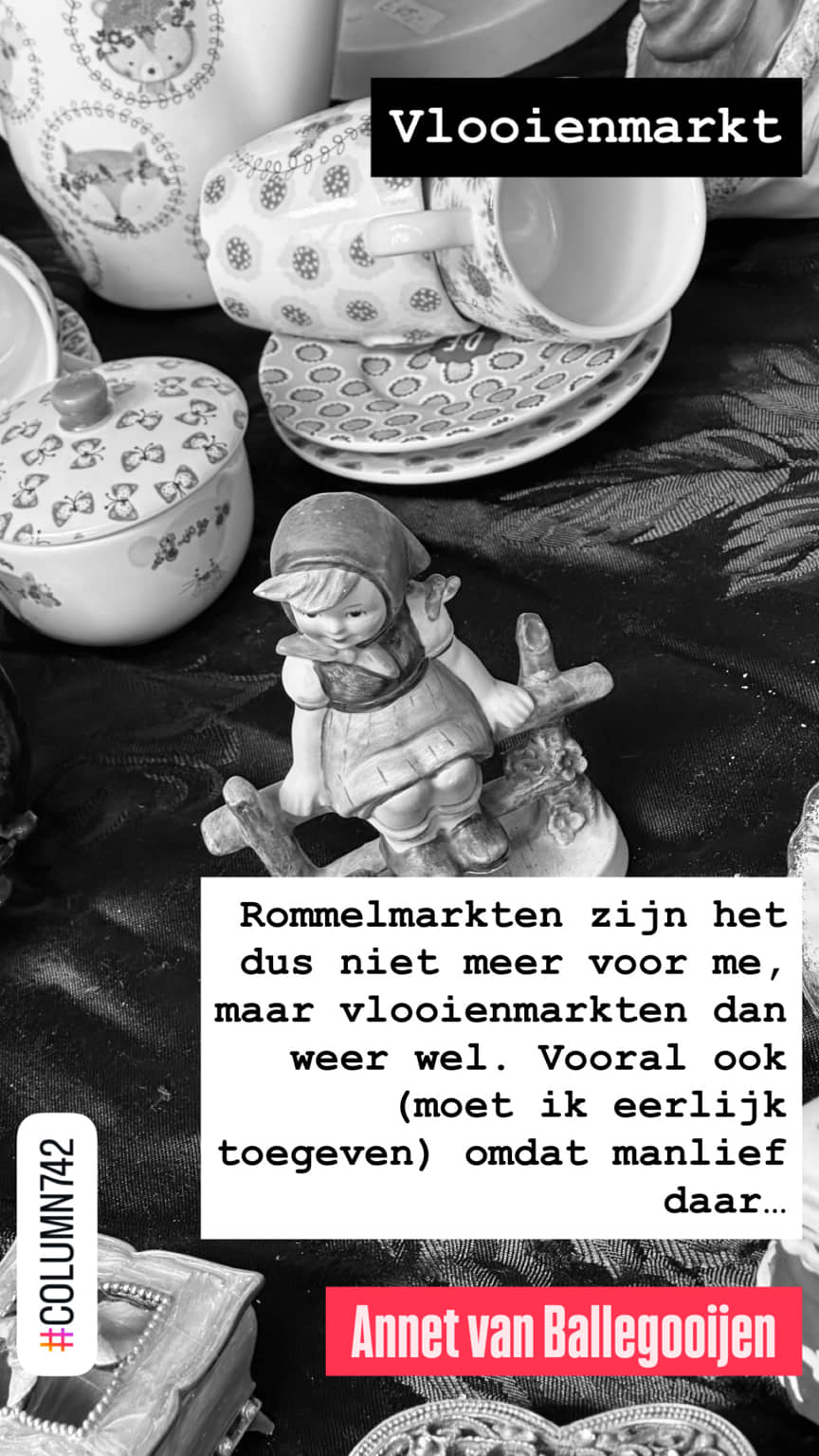 Columns met een knipoog 742 - Vlooienmarkt - Annet van Ballegooijen