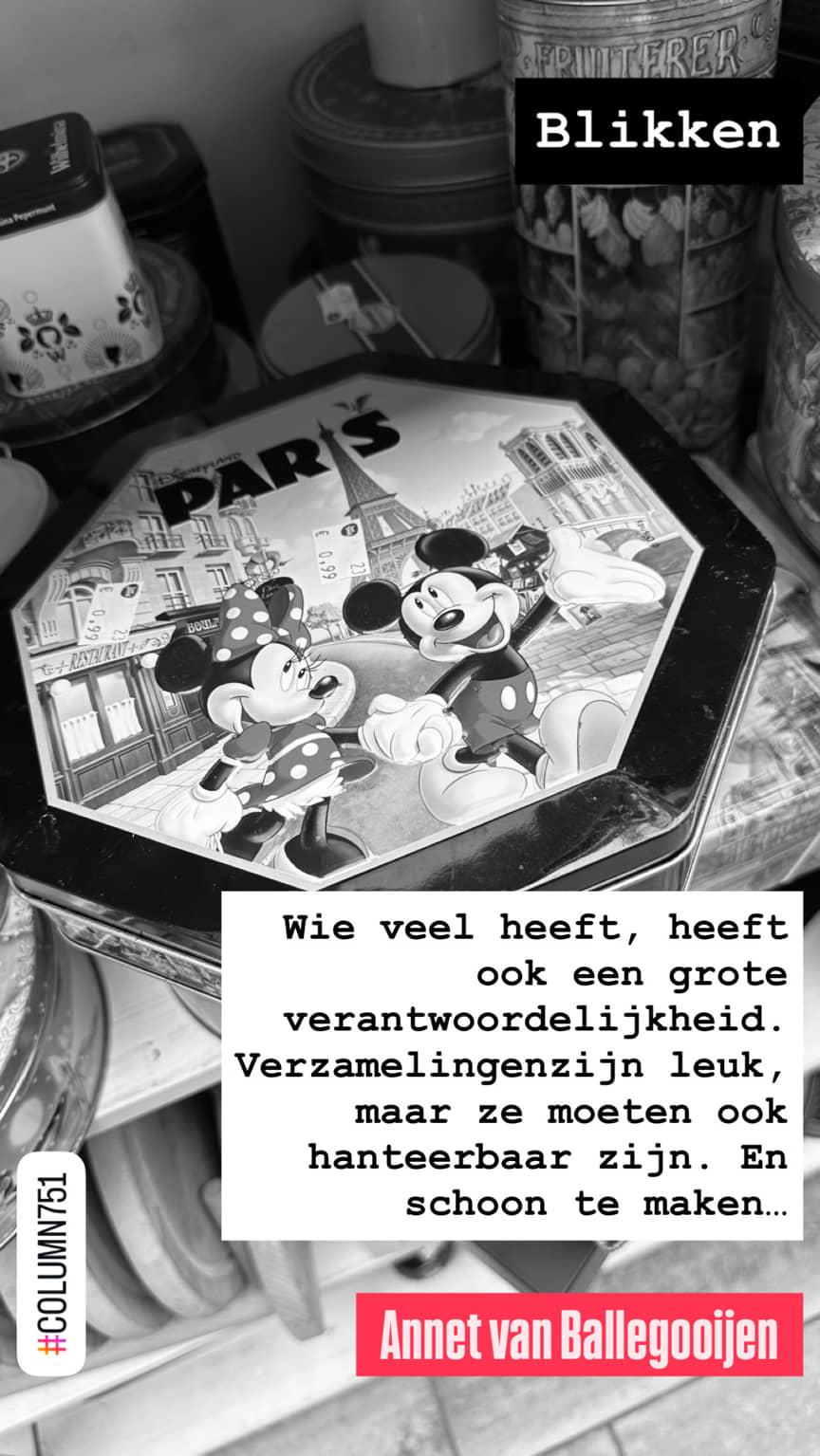 Columns met een knipoog 751 - Blikken - Annet van Ballegooijen