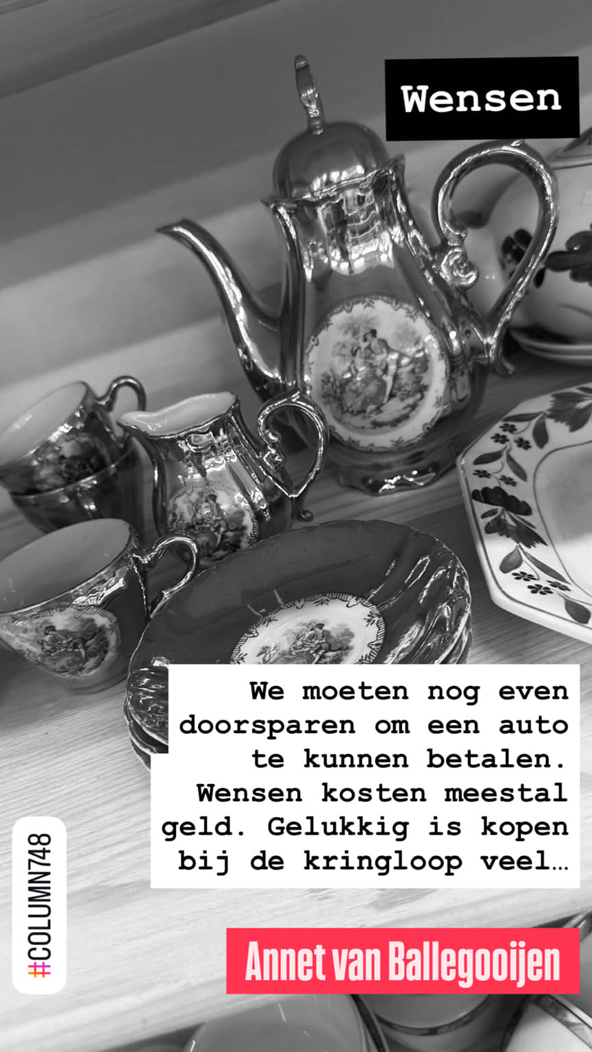 Columns met een knipoog 748 - Wensen - Annet van Ballegooijen