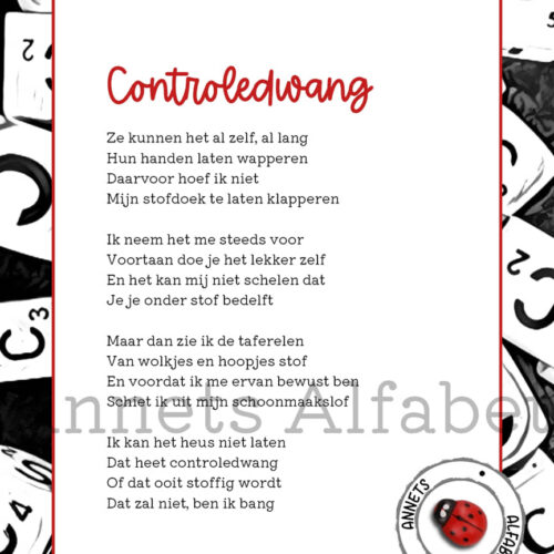 Gedicht Controledwang wm - gedichten moeder